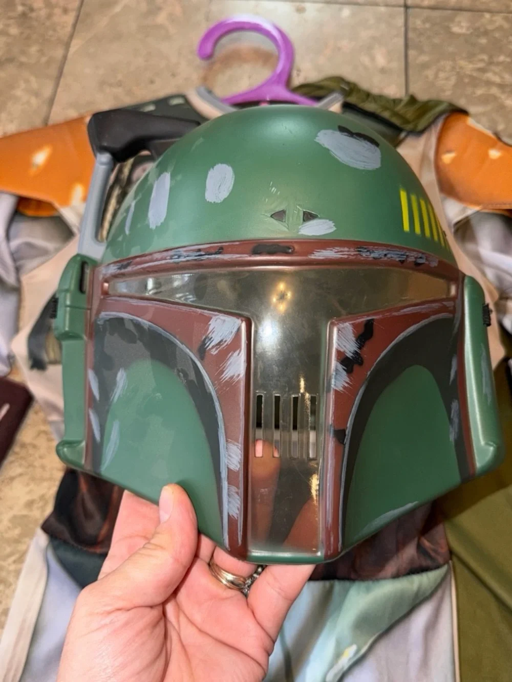 Star Wars Boba Fett Kids Costume Green, Orange, Brown